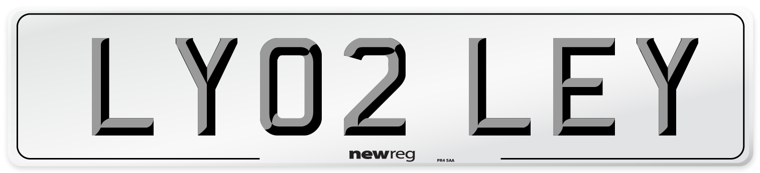 LY02 LEY Number Plate from New Reg